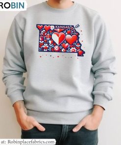 Kansas State Valentine Sweatshirt, Cool Kansas City Chiefs Valentines Day Shirt Hoodie