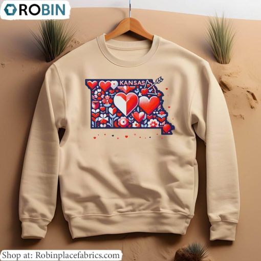 Kansas State Valentine Sweatshirt, Cool Kansas City Chiefs Valentines Day Shirt Hoodie