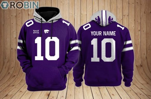 Kansas State Wildcats football Hoodie Custom Name and Number