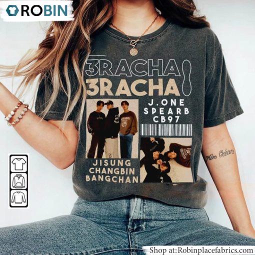 Kpop Unisex T-Shirt, Hoodie, Sweatshirt , Stray Kids 3racha Shirt Unisex Hoodie