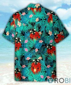 Ladybug In Tropical Green Leaves Hawaiian Shirt Ladybug In Tropical Green Leaves Hawaiian Shirt