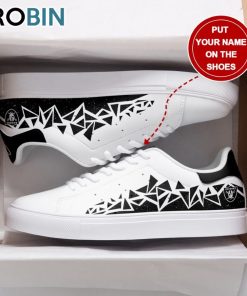 Las Vegas Raiders Design Football Custom Name Stan Smith Sneakers Las Vegas Raiders Design Football Custom Name Stan Smith Sneakers