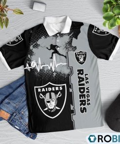 las-vegas-raiders-heartbeat-polo-shirt