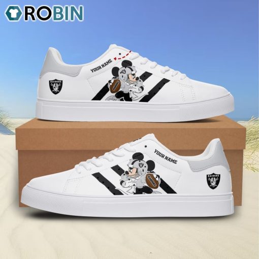 Las Vegas Raiders Mickey Football Personalized Stan Smith Sneakers
