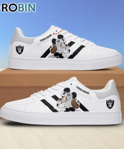 Las Vegas Raiders Mickey Football Personalized Stan Smith Sneakers