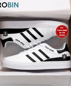 Las Vegas Raiders Personalized Stan Smith Sneakers Las Vegas Raiders Personalized Stan Smith Sneakers
