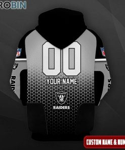 Las Vegas Raiders Polygon Pattern Design 3D Hoodie