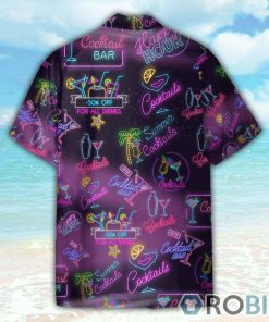 Let’s Drink Cocktail Neon Party Hawaiian Shirt Let’s Drink Cocktail Neon Party Hawaiian Shirt