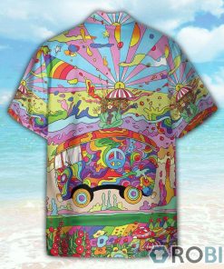 Lets Riding On Magic Hippie Bus Hawaiian Shirt