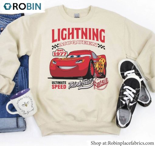 Lightning Mcqueen Shirt, Disney Birthday Sweater Long Sleeve