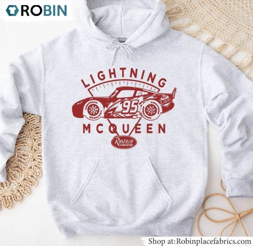 Lightning Mcqueen Shirt, Disney Cars Piston Cup Unisex Hoodie Hoodie