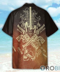 Live Rock And Roll Music Guitar Rock Hawaiian Shirt