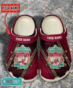 Liverpool F.C Leather Zip Design Crocs Shoes Liverpool F.C Leather Zip Design Crocs Shoes