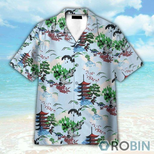 Loot Crate Firefly Mountain Pattern Hawaiian Shirt