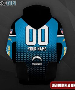 Los Angeles Chargers Polygon Pattern Design 3D Hoodie Los Angeles Chargers Polygon Pattern Design 3D Hoodie