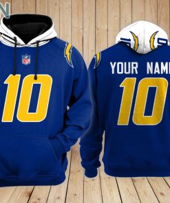 Los Angeles Chargers Teams Hoodie Custom Name and Number