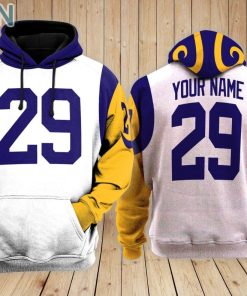 Los Angeles Rams Teams Hoodie Custom Name and Number