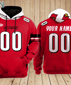 Louisville Cardinals football Hoodie Custom Name and Number Louisville Cardinals football Hoodie Custom Name and Number