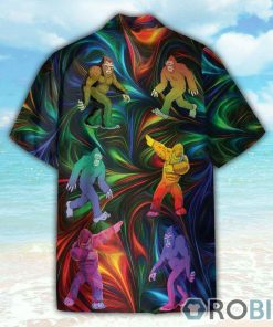 Love Bigfoot Neon Funny Button’s Up Shirts Hawaiian Shirt