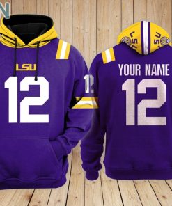 LSU Tigers football Hoodie Custom Name and Number