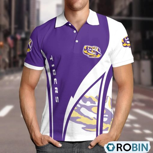 LSU Tigers Magic Team Logo Polo Shirt, LSU Tigers Fan Shirt