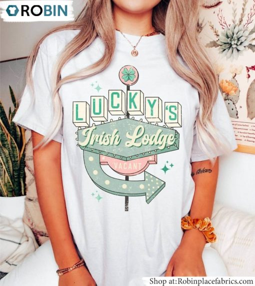 Lucky’s Irish Lodge Shirt, Colors St Patricks Day T Shirt Hoodie
