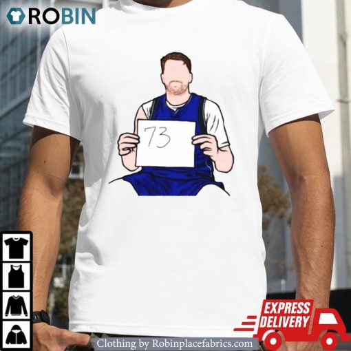 Luka Doncic 73 Points Cartoon Basketball Shirt