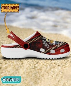 Luton Town F.C Leather Zip Design Crocs Shoes