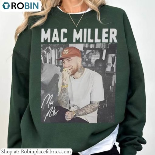 Mac Miller Sweatshirt, Country Music Hip Hop Long Sleeve Crewneck
