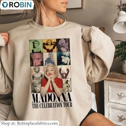 Madonna The Celebration Tour Sweatshirt , Madonna Tour Shirt Hoodie