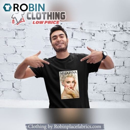 Madonna Tour 87 Men’s Black Tee Clothing Tshirt