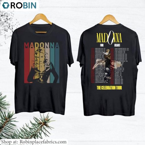 Madonna Tour Shirt, The Celebration T Shirt Unisex Hoodie
