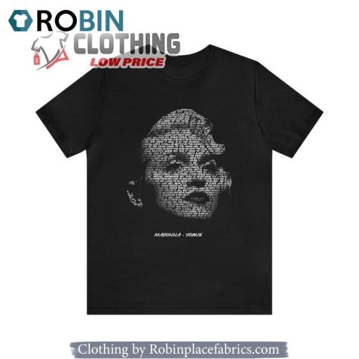 Madonna Vogue Lyrical Portrait Unisex Tshirt