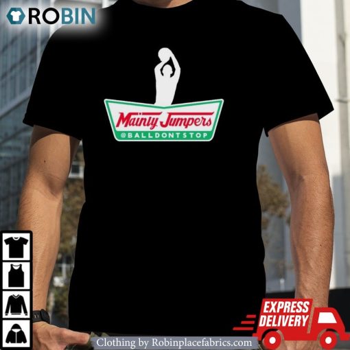 Mainly Jumpers Basketball Parody Logo Shirt