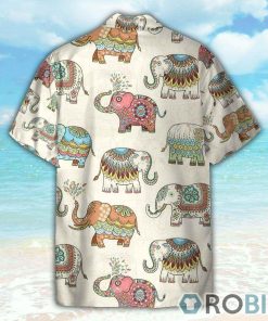 Mandala Elephants India Style Hawaiian Shirt Mandala Elephants India Style Hawaiian Shirt