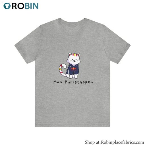 Max Verstappen Shirt, Cat Short Sleeve Unisex Hoodie