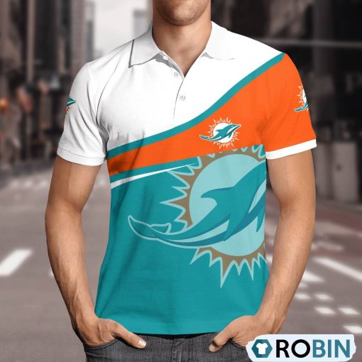 Miami Dolphins Comprehensive Charm Polo Shirt, Miami Dolphins Merch