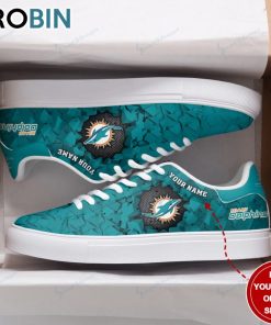 Miami Dolphins In Hole Design Personalized Stan Smith Sneakers