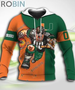 Miami Hurricanes NCAA Hoodie Football Go On Miami Hurricanes NCAA Hoodie Football Go On