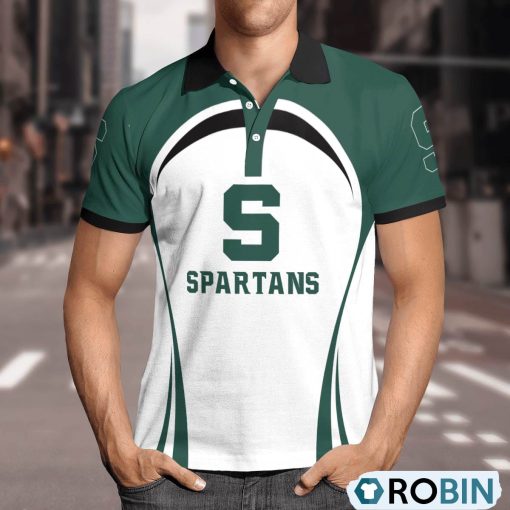 Michigan State Spartans Curve Casual Polo Shirt, Michigan State Spartans Gear