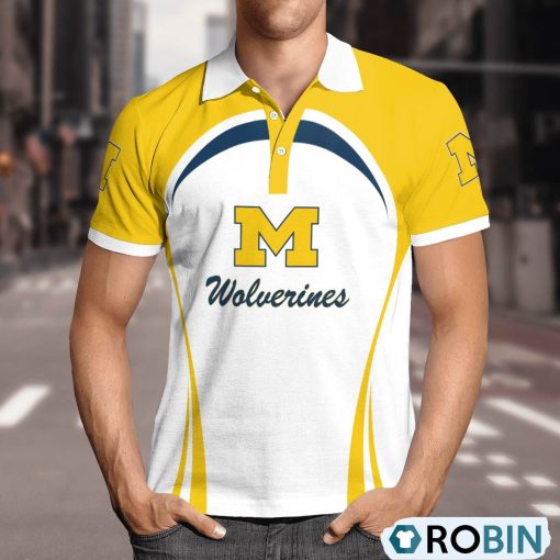 Michigan Wolverines Curve Casual Polo Shirt, Wolverines Merchandise