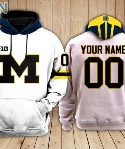 Michigan Wolverines football Hoodie Custom Name and Number Michigan Wolverines football Hoodie Custom Name and Number
