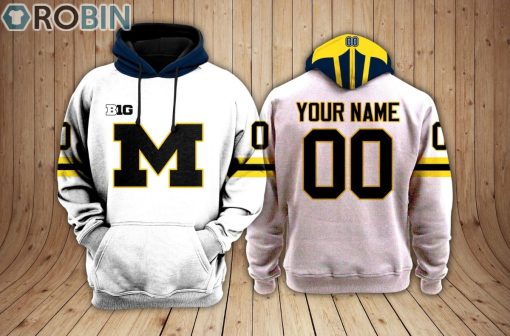 Michigan Wolverines football Hoodie Custom Name and Number