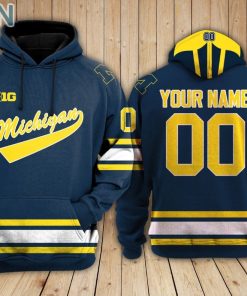 Michigan Wolverines Hoodie Custom Name and Number