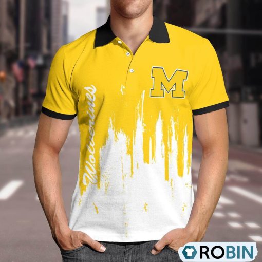 Michigan Wolverines Lockup Victory Polo Shirt, Wolverines Unique Gifts