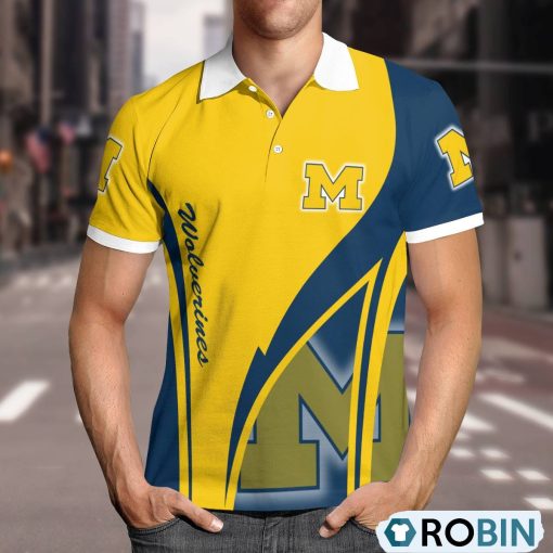 Michigan Wolverines Magic Team Logo Polo Shirt, Wolverines Clothing
