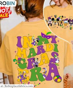 Mickey And Friends Disney Sweatshirt , In My Mardi Gras Era Shirt Tee Tops