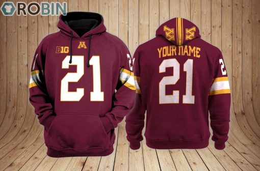 Minnesota Golden Gophers football Hoodie Custom Name and Number