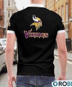 Minnesota Vikings American Flag Polo Shirt, Vikings Merch