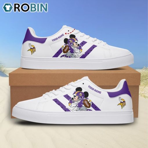 Minnesota Vikings Mickey Football Personalized Stan Smith Sneakers